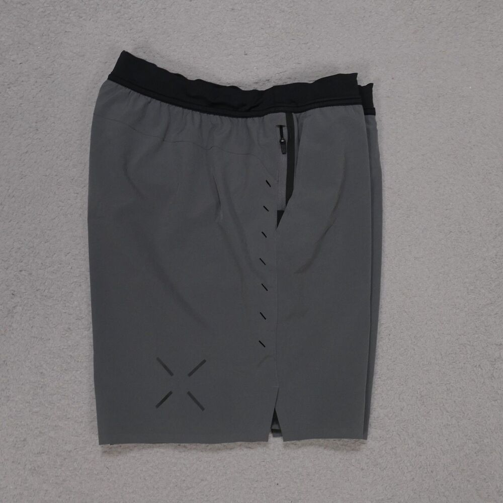 Ten Thousand Shorts Mens Large Gray Interval Athletic Lined 7" Inseam - Picture 4 of 11